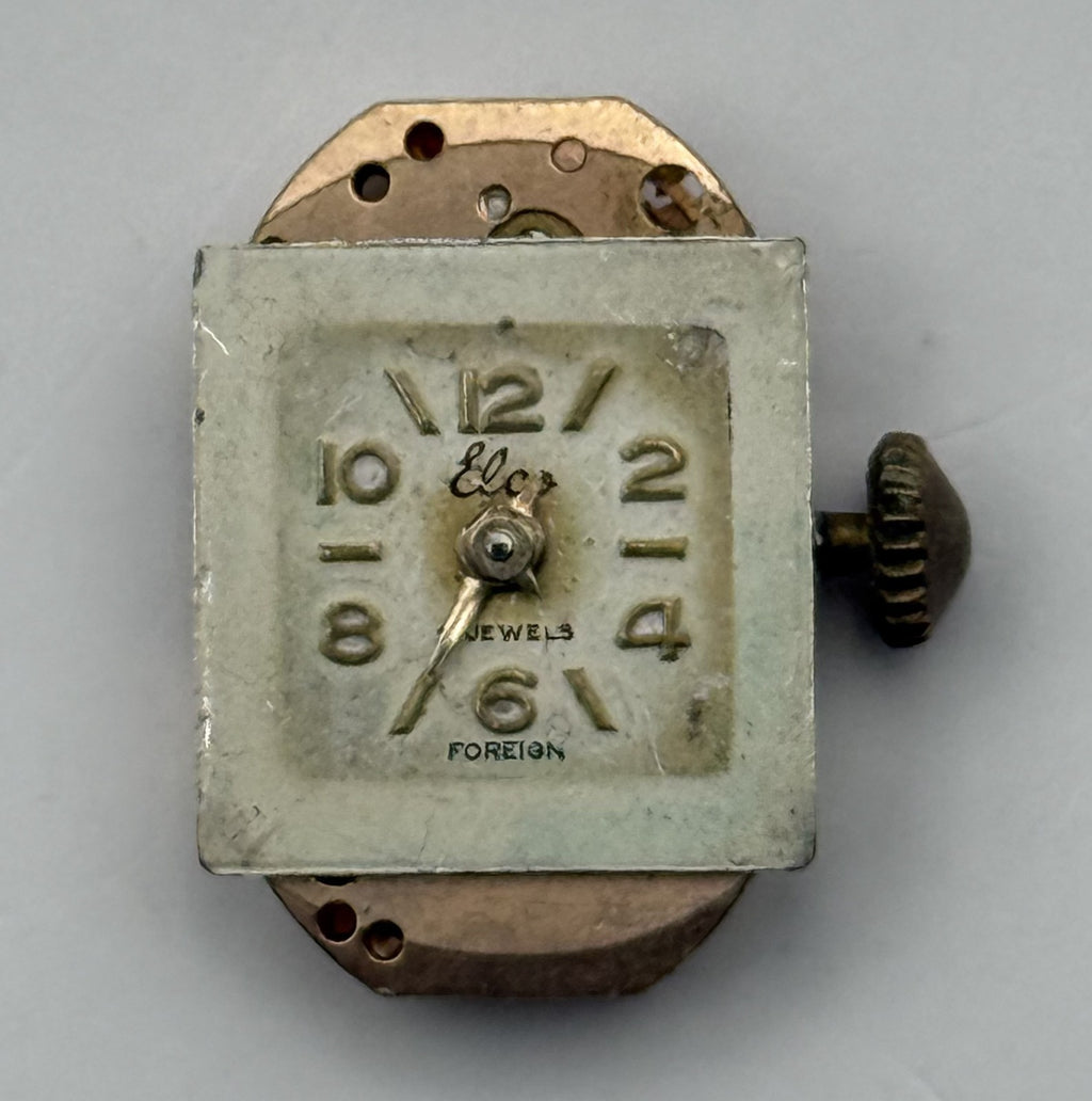 Hyppolyte Parrenin 25 Watch Movement Elco Swiss Manual Wind Parts Repair 12.7mm