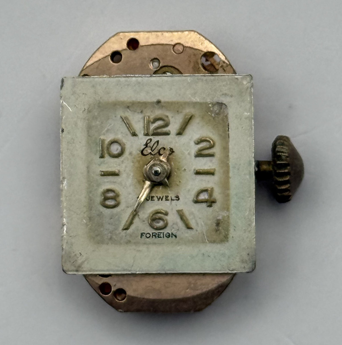 Hyppolyte Parrenin 25 Watch Movement Elco Swiss Manual Wind Parts Repair 12.7mm