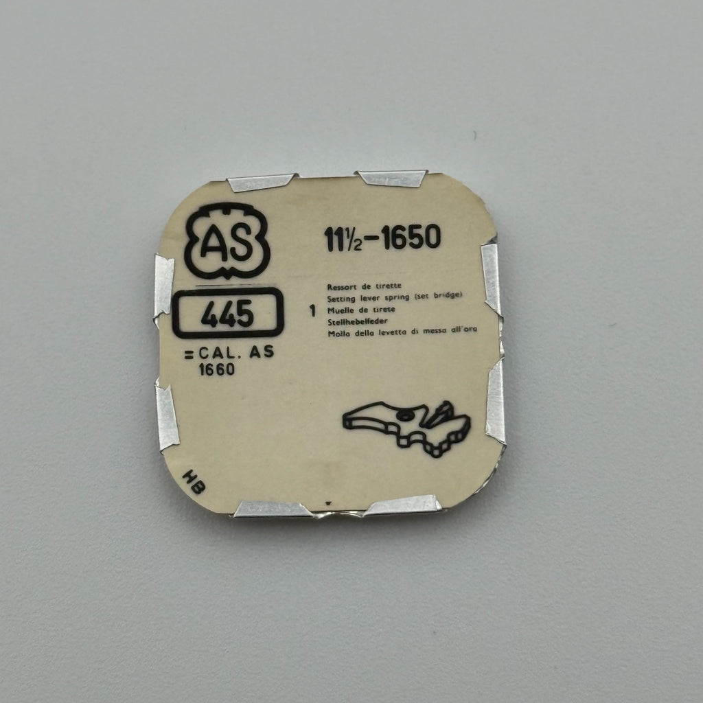 AS 1650 Setting Lever Spring - 11 1/2 - 445 - New Old Stock - Watch Parts