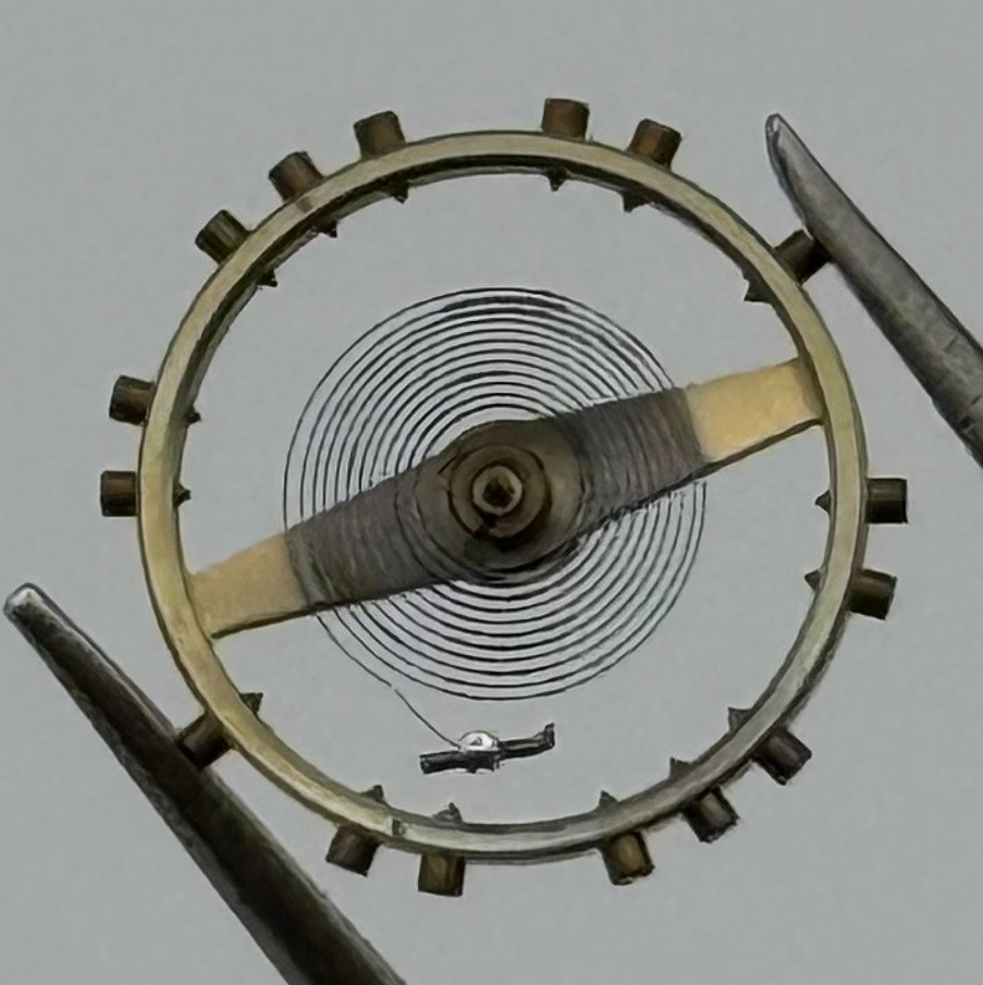 ETA 1080 Balance Wheel Complete And Spring Renata 157 M Watch Movement Parts NOS
