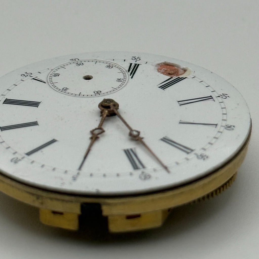 Louis-Ulysse Chopard Pocket Watch Movement - Patent 3845 - From 1891 - For Parts