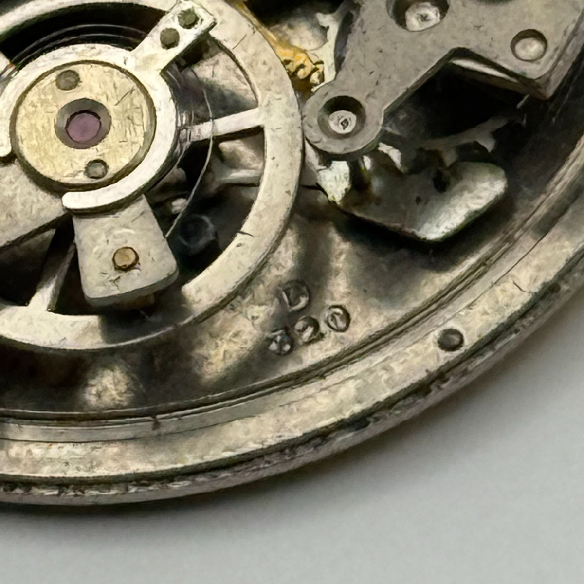 Desa 320 Watch Movement Lucerne Black Yellow Dial Burgana Manual Parts 34.6mm