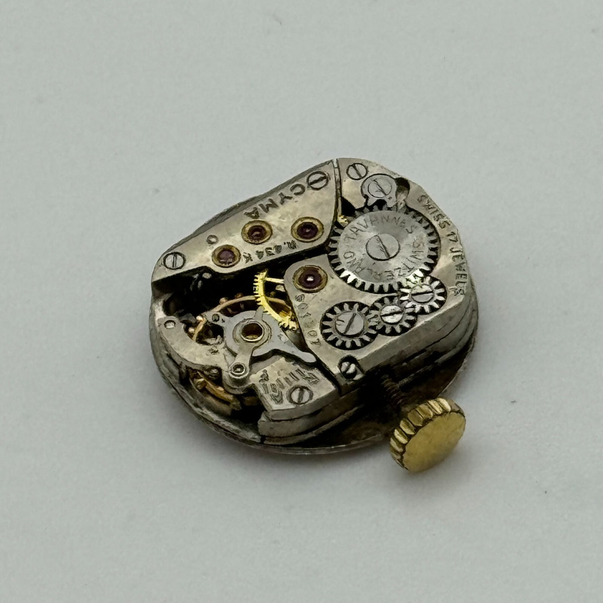 Cyma 434K Watch Movement - Tavannes Ladies - For Parts / Repair - 11.6mm
