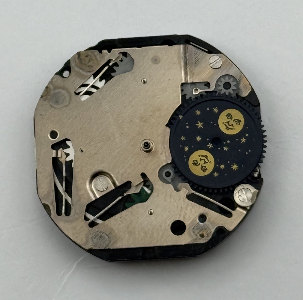 Akita 9ME00 Moon Phase Watch Movement Quartz Japan Parts Repair Spares 23.3mm