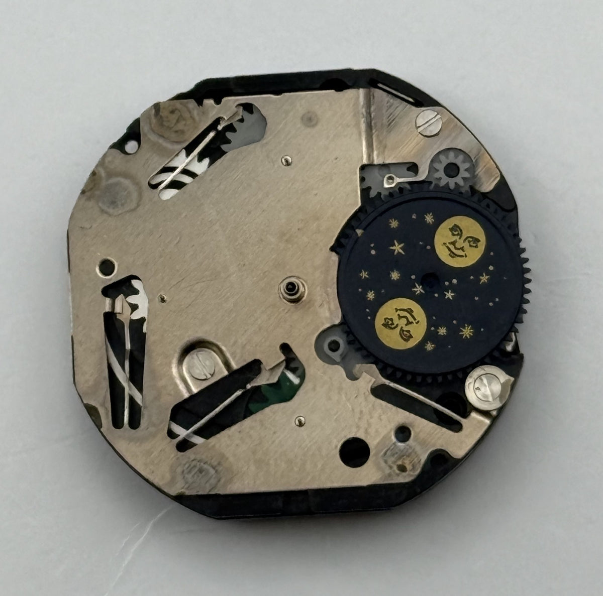 Akita 9ME00 Moon Phase Watch Movement Quartz Japan Parts Repair Spares 23.3mm