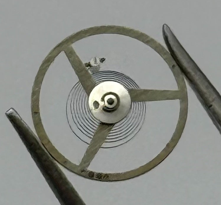 FHF 34-21 Inca Balance Wheel Complete And Spring 1640 M Watch Movement Parts NOS