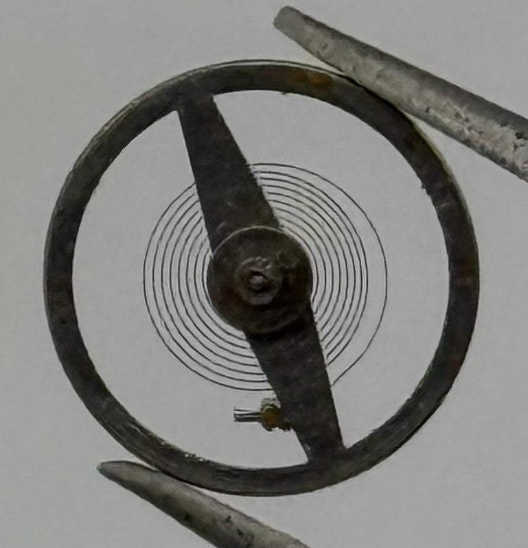 Oris 531 Balance Wheel Complete And Spring Renata 773 M Watch Movement Parts NOS