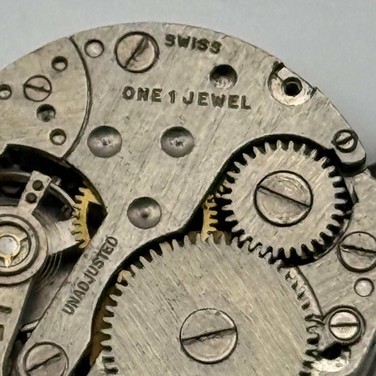 EB Bettlach 1431N Watch Movement Davar 1 Jewel Swiss Rare Parts Repair 19.7mm
