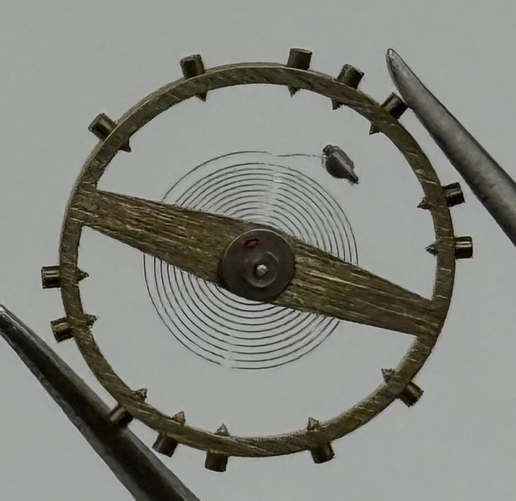Felsa 4000 Balance Wheel Complete And Spring Renata 965 Watch Movement Parts NOS