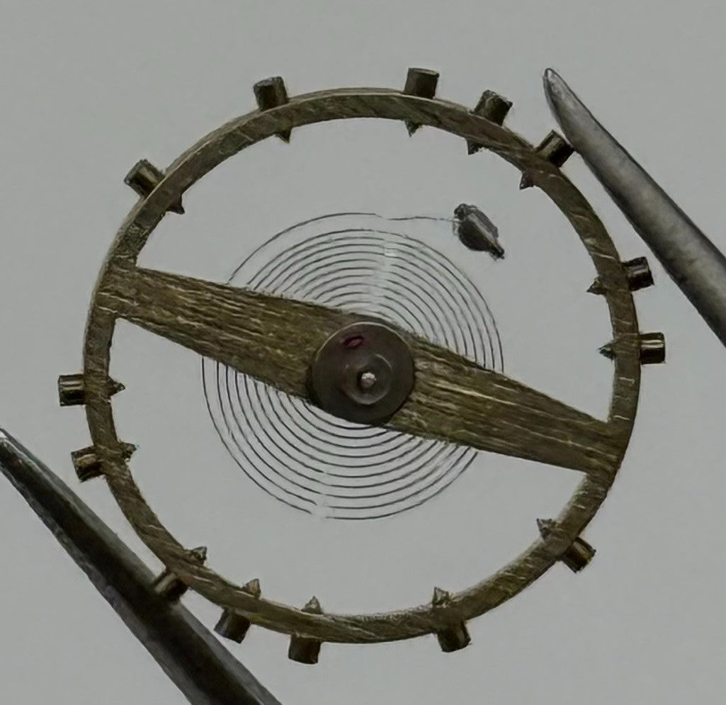 Felsa 4000 Balance Wheel Complete And Spring Renata 965 Watch Movement Parts NOS