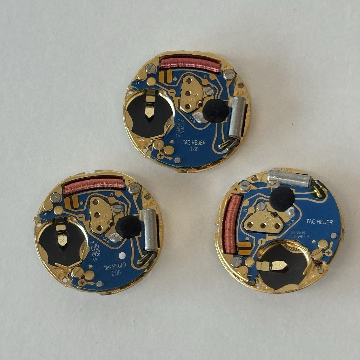 ETA 956.112 Quartz Watch Movement - Set Of 3 - For Parts / Repair - Tag Heuer