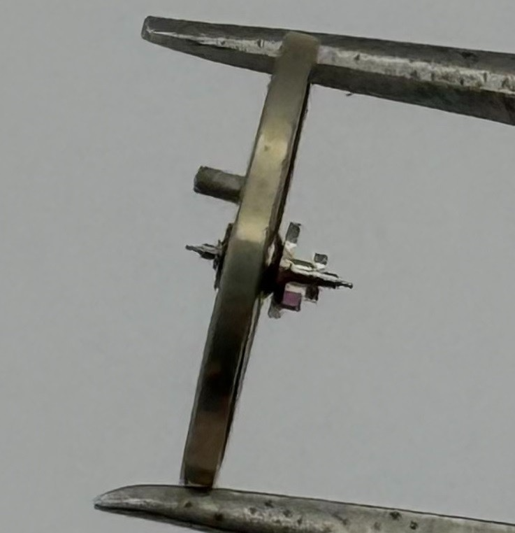 Bidlingmaier 934 Balance Wheel Complete And Spring 9¾’’’ 3779 Watch Parts