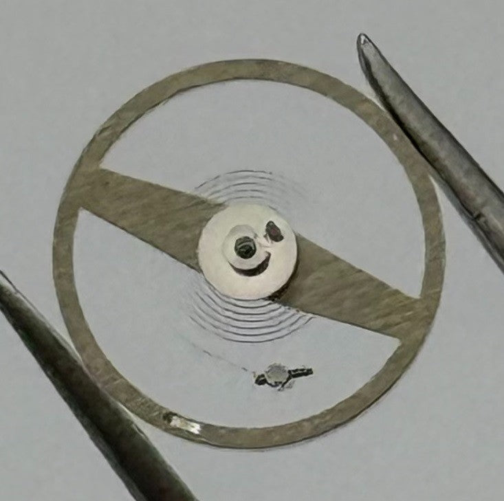 ST 69 KIF Inca Balance Wheel Complete And Spring Renata Watch Movement Parts NOS