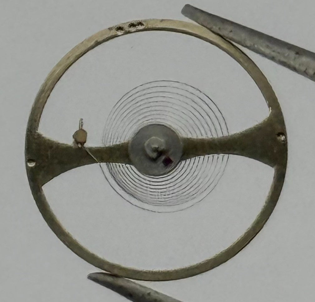 Oris 650 654 Balance Wheel Complete And Spring 11½’’’ 1518 Watch Movement Parts