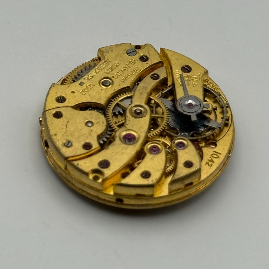 Longines 10.42 Watch Movement - Sub Seconds - For Parts / Repair - 22.4mm