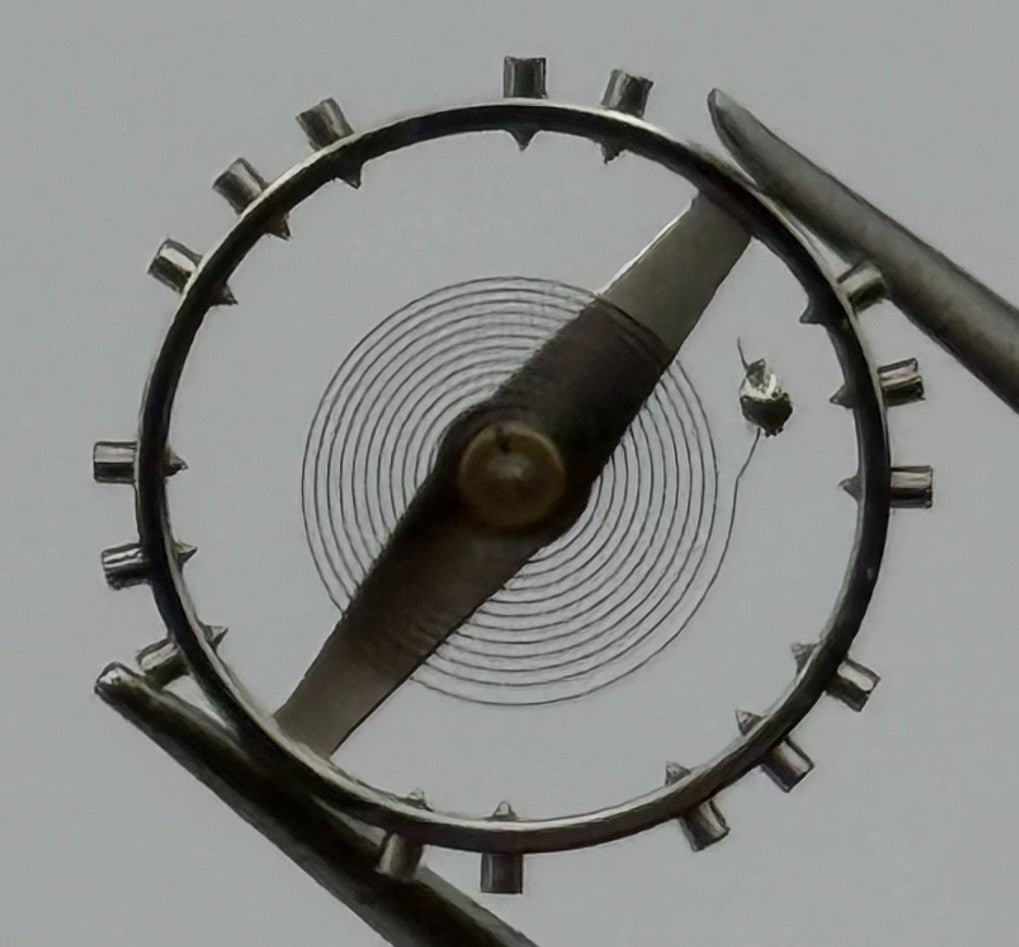 Felsa 4000 4010 Balance Wheel Complete And Spring 1436 Watch Movement Parts NOS