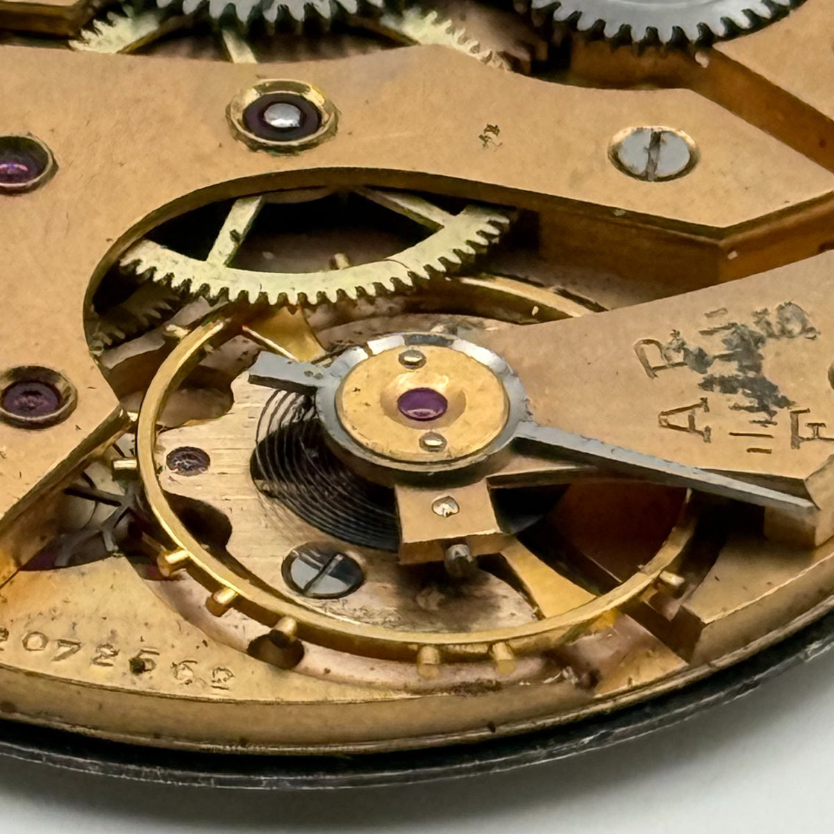 Tissot 38.2 Pocket Watch Movement Open Face 17 Jewels Sub Seconds Parts 38.2mm