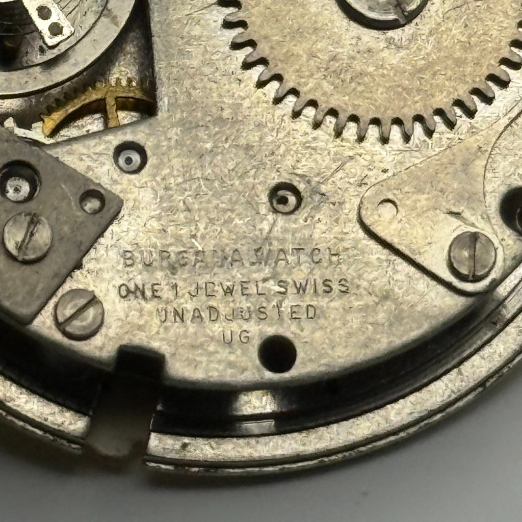 Desa 320 Watch Movement Lucerne Black Yellow Dial Burgana Manual Parts 34.6mm