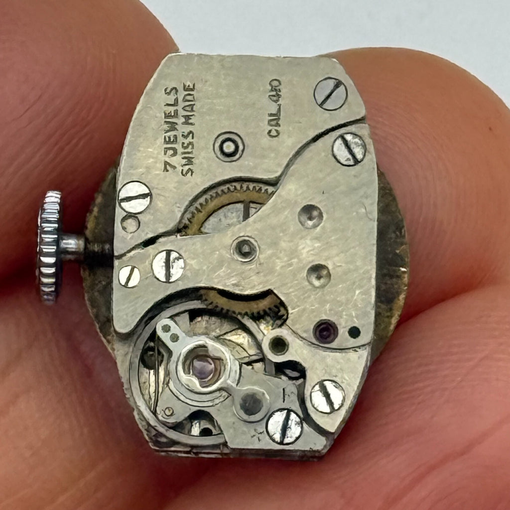 Oris Cal 410 Watch Movement Manual Wind Vintage Swiss Made Parts Repair 12.5mm