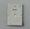 Seiko 7N00-5E08 Watch Dial Rectangular White Japan Spare Parts Repair 17.8mm