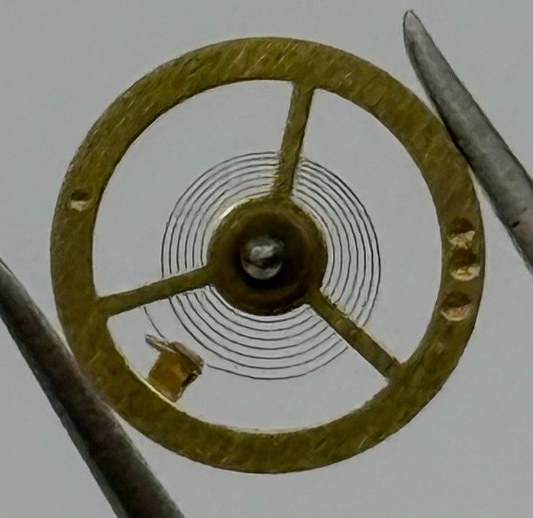 AM 345 Balance Wheel Complete And Spring Watch Movement Parts Vintage NOS