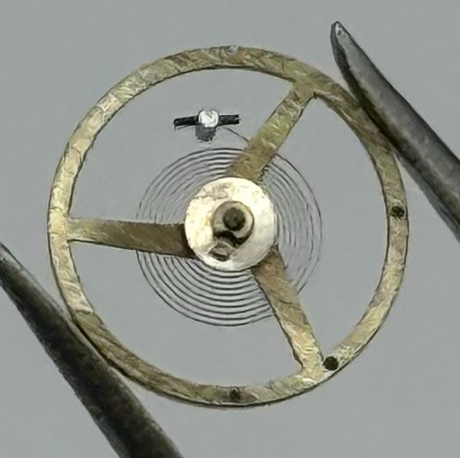 AS 976 1012 Inca Balance Wheel Complete And Spring 532 Watch Movement Parts NOS