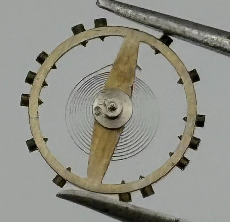 Derby 40 Balance Wheel Complete And Spring 721 N 8¾''' Watch Movement Parts NOS