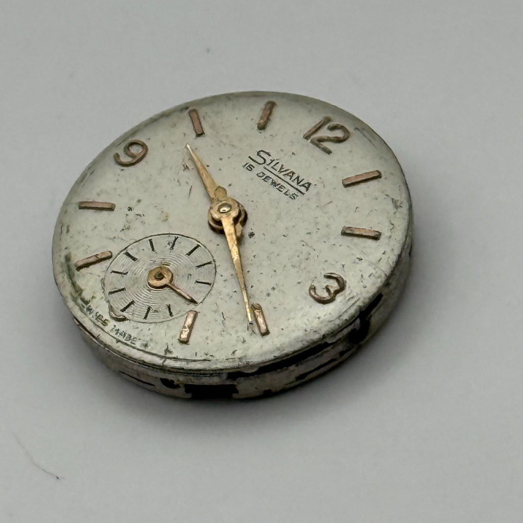 Felsa 4022 Watch Movement Silvana 15 Jewel Swiss Manual Wind Parts Repair 17.4mm