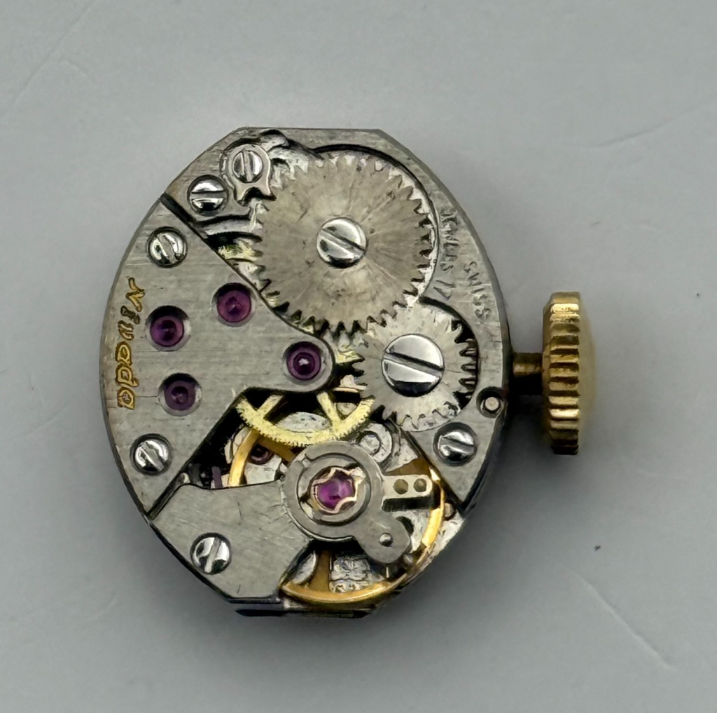 FEF 6630 Watch Movement Nivada 17 Jewels Swiss Manual Wind Parts Repair 13mm