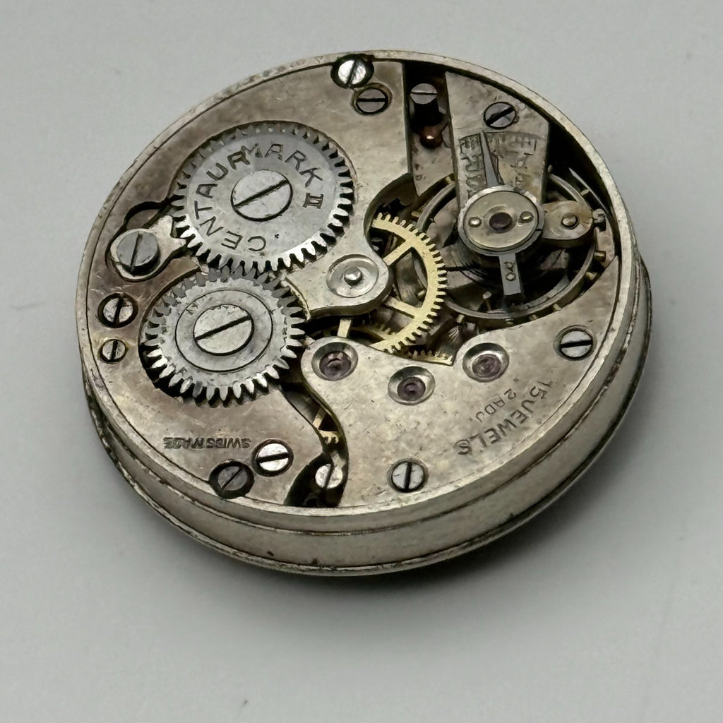 Centaur 226 Watch Movement 15 Jewels Swiss Manual Wind Parts Repair 23.4mm