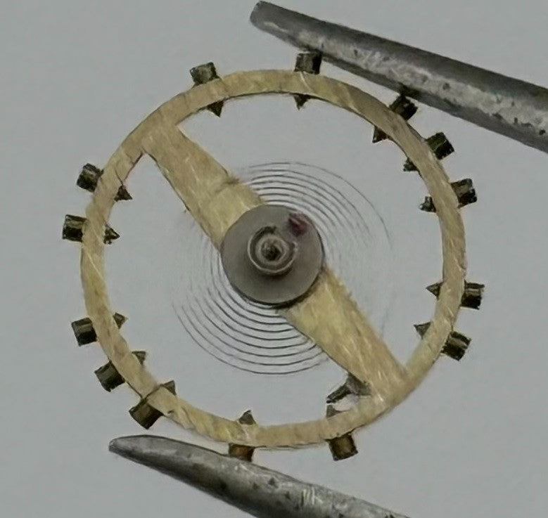 FHF 34-21 Balance Wheel Complete And Spring 7¾’’’ 359 Watch Movement Parts NOS