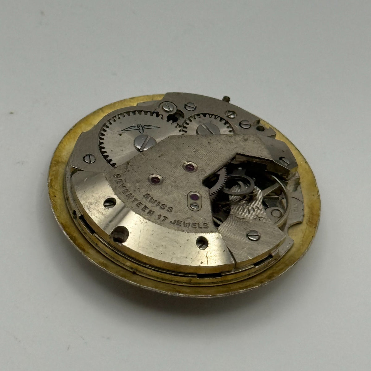 AS 1795 Watch Movement A. Schild 1795 Rotary 17J Incabloc Swiss Parts 25.9mm