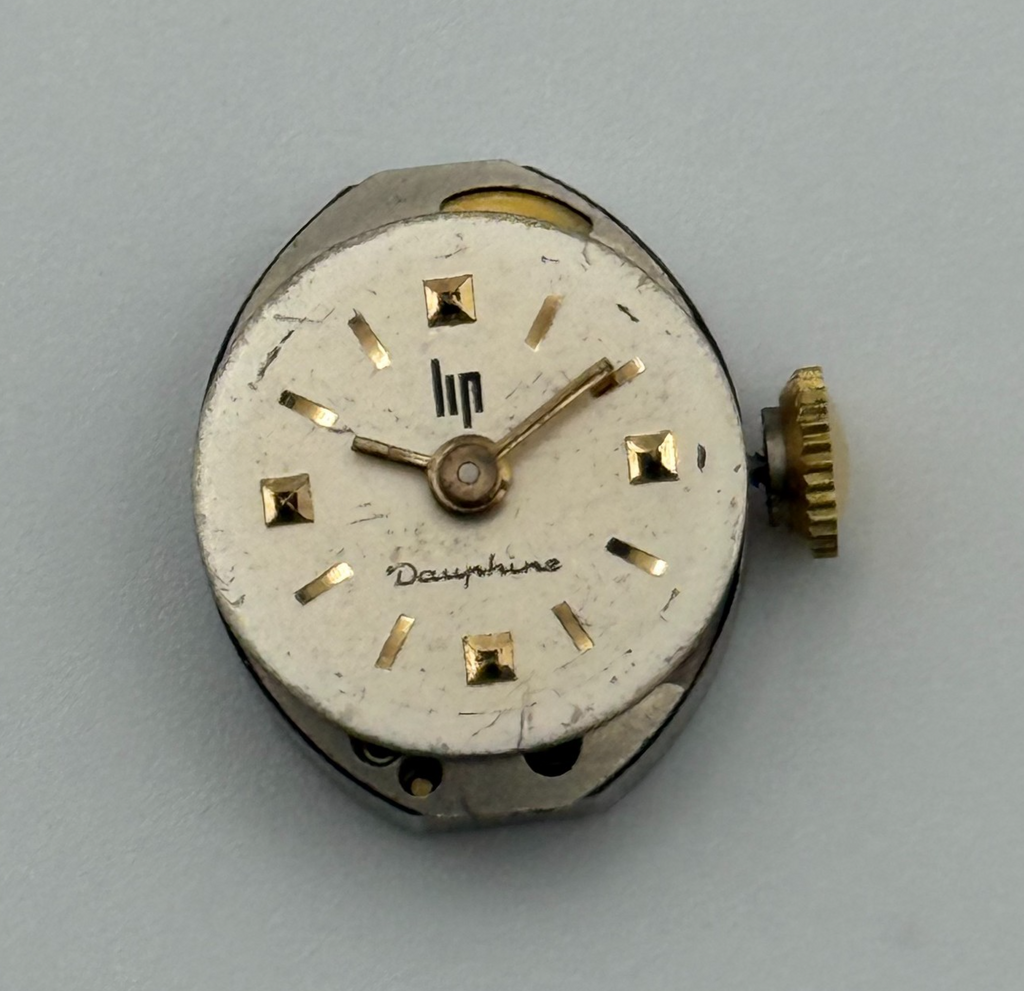 LIP Dauphine Watch Movement - Running - For Parts / Repair