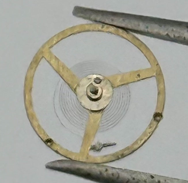 FEF 6620 Balance Wheel Complete And Spring 5½’’’ 1449 M Watch Movement Parts NOS