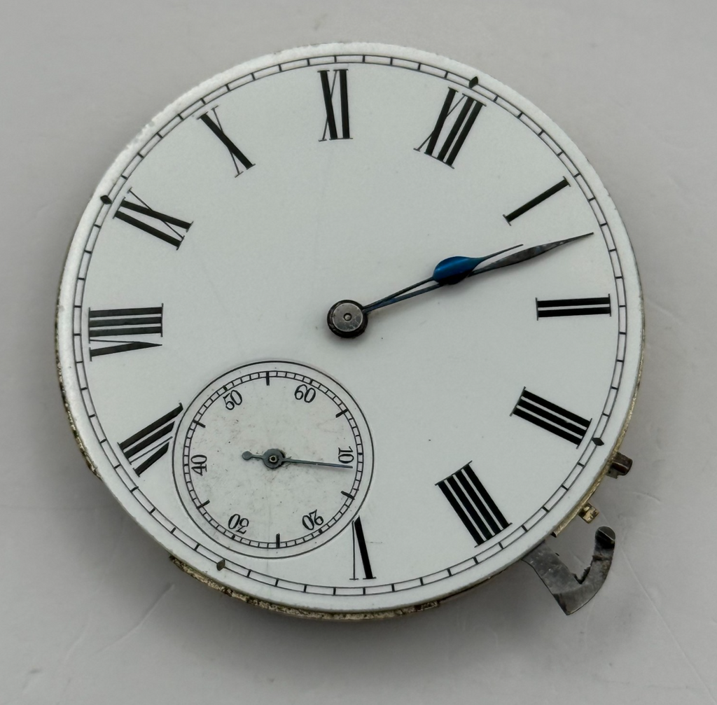 Longines Pocket Watch Movement Antique Hunter Sub Seconds Parts Repair 40.1mm