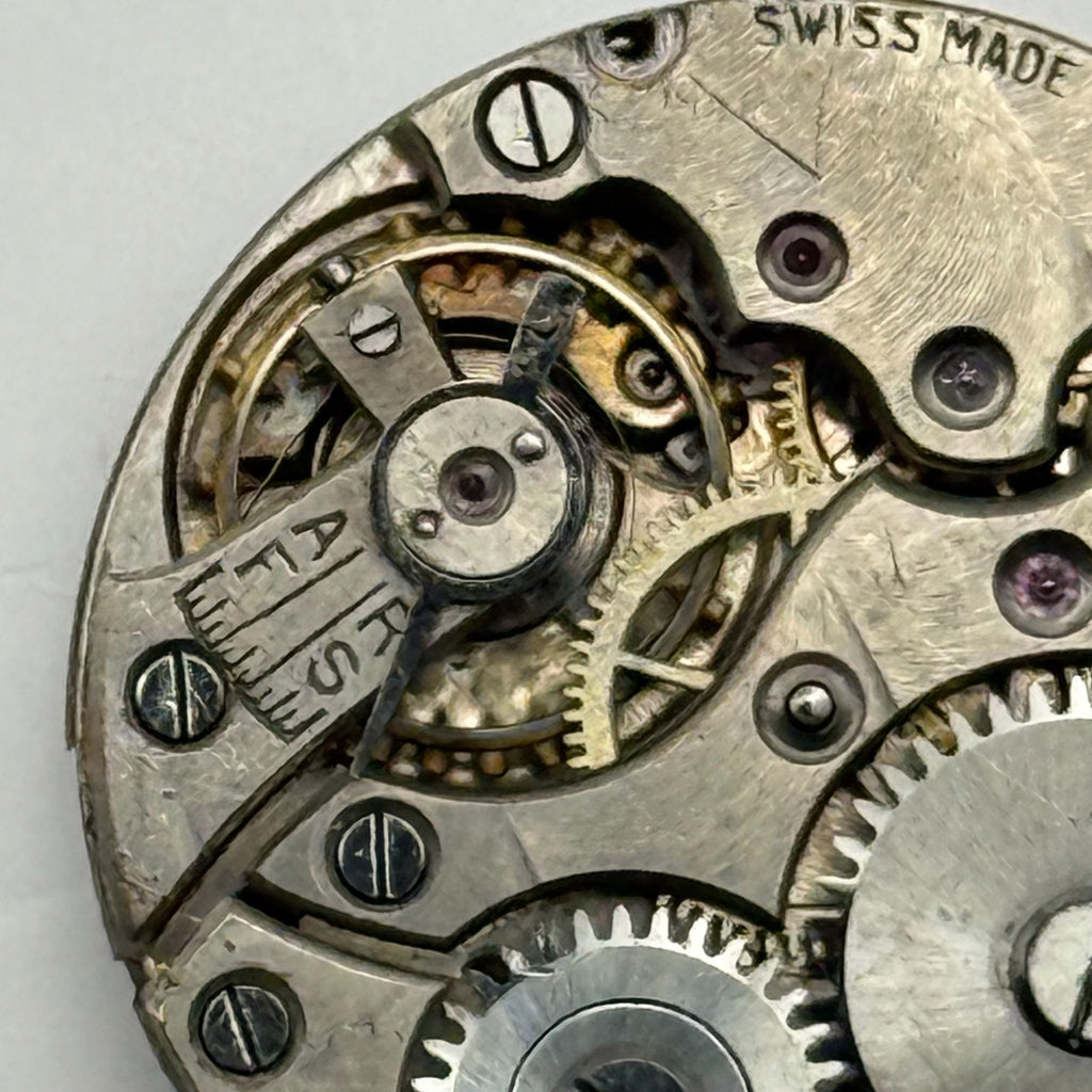 Unidentified Watch Movement Swiss Made Manual Wind Vintage Parts Repair 22.4mm
