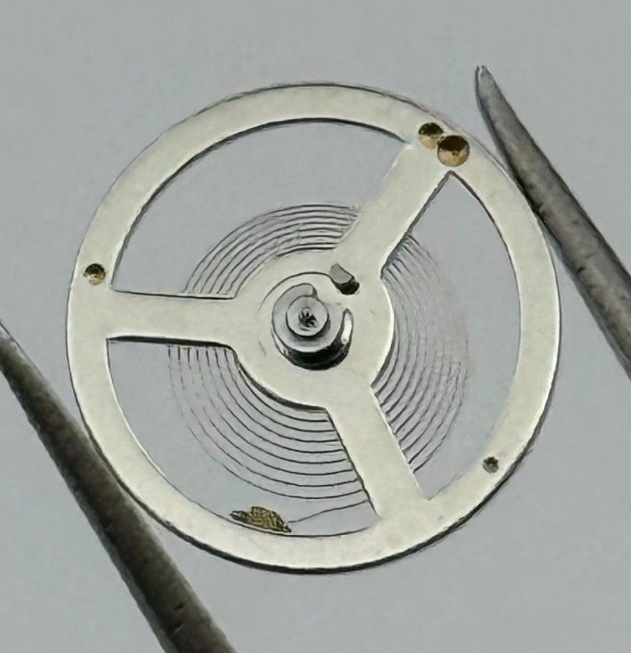 LSH 1262 Rosk Balance Wheel Complete And Spring 12’’’ 1855 Watch Movement Parts