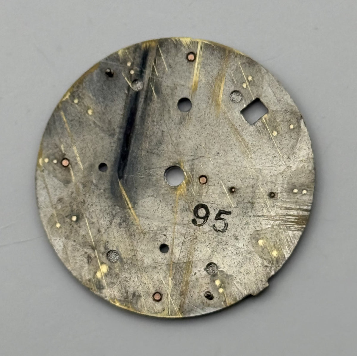 Seiko 7T62-0N48 Watch Dial Chronograph Alarm 100M Black Spare Parts Repair 28mm