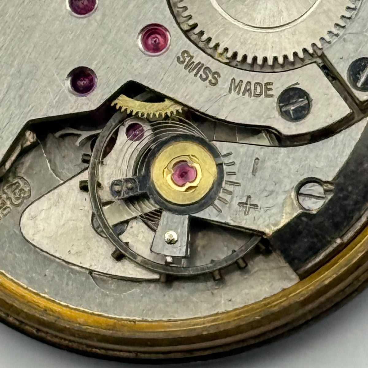 AS 1538 1539 Watch Movement A. Schild Avia Swiss 15Jewels Manual Wind Parts 26mm