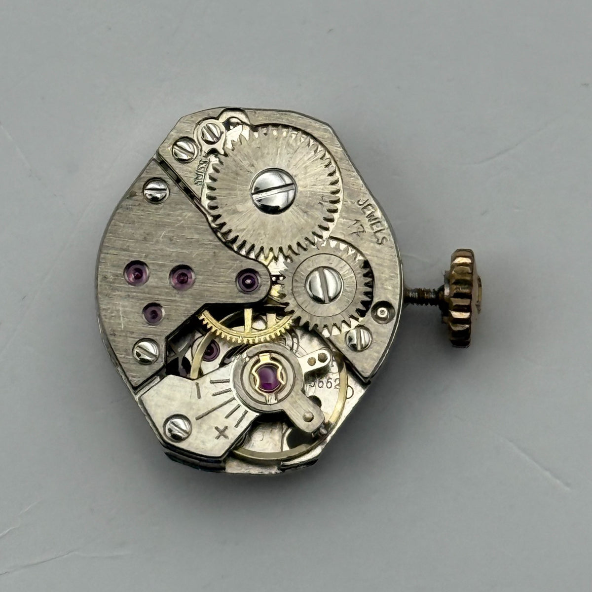 FEF 6662 Watch Movement Avia 17 Jewels Swiss Manual Wind Parts Repair 15.3mm