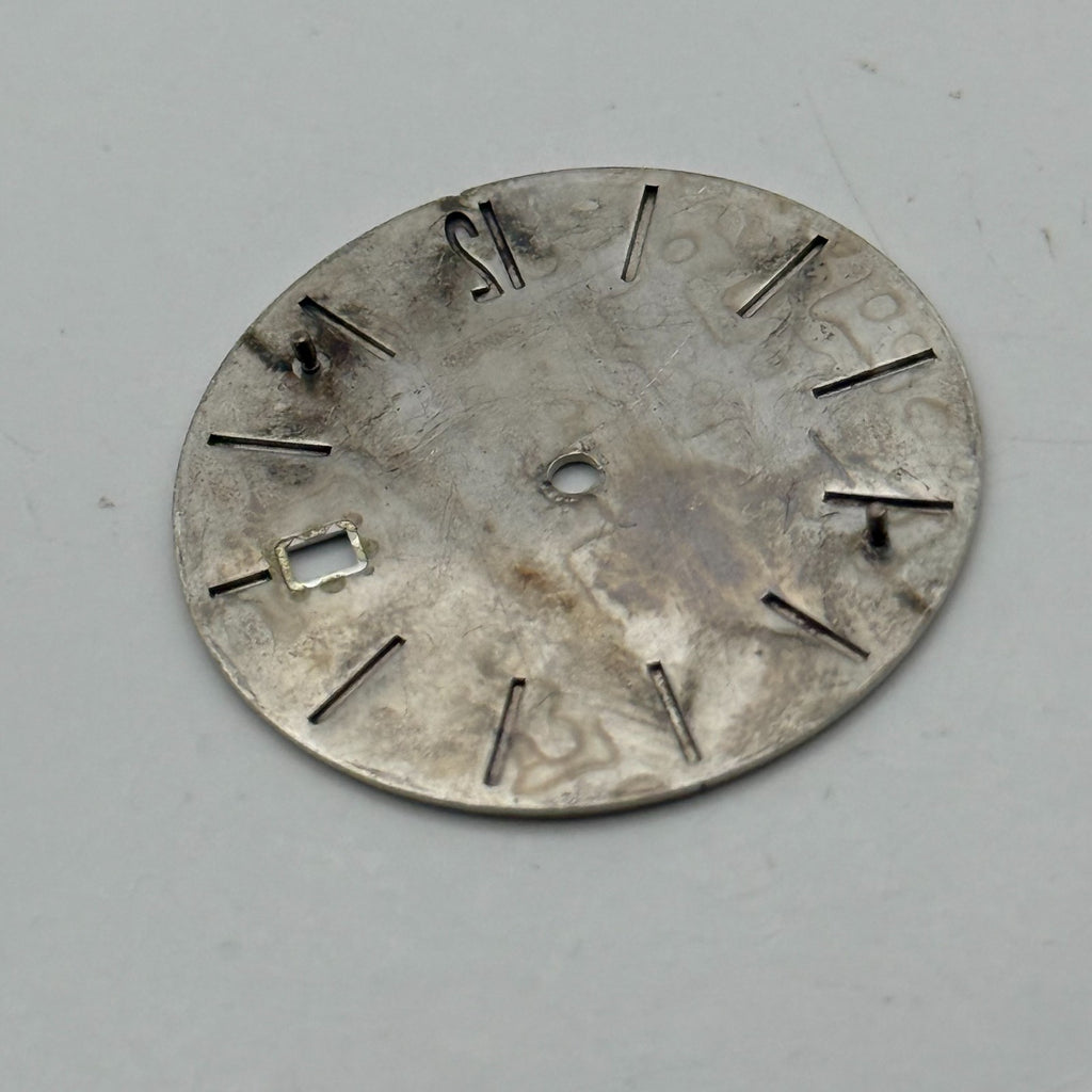 Seiko V739-0B48 Watch Dial White Japan Vintage Spare Parts Repair 28mm