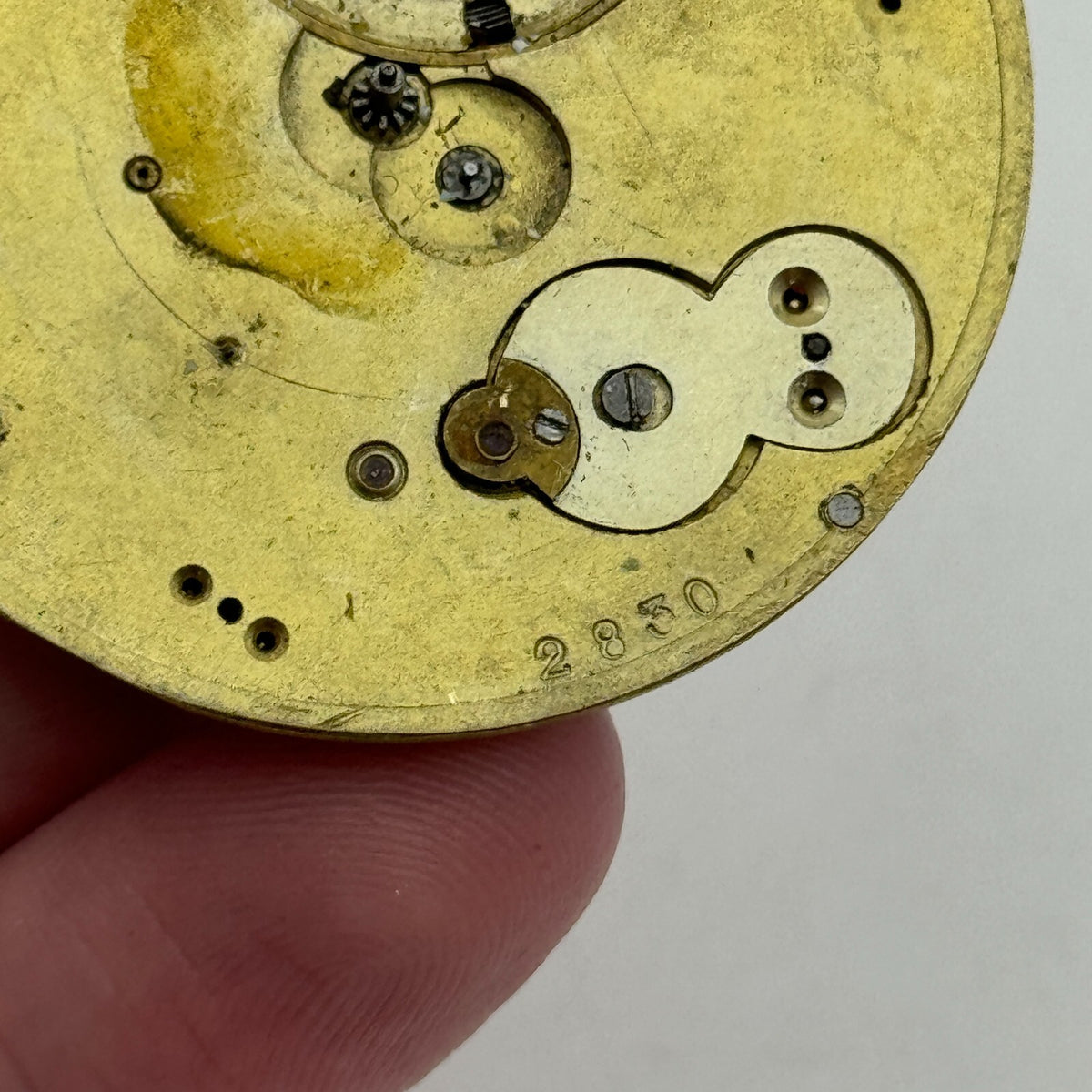 Antique Pocket Watch Movement Key Wound Parts Repair Spares 45.5mm