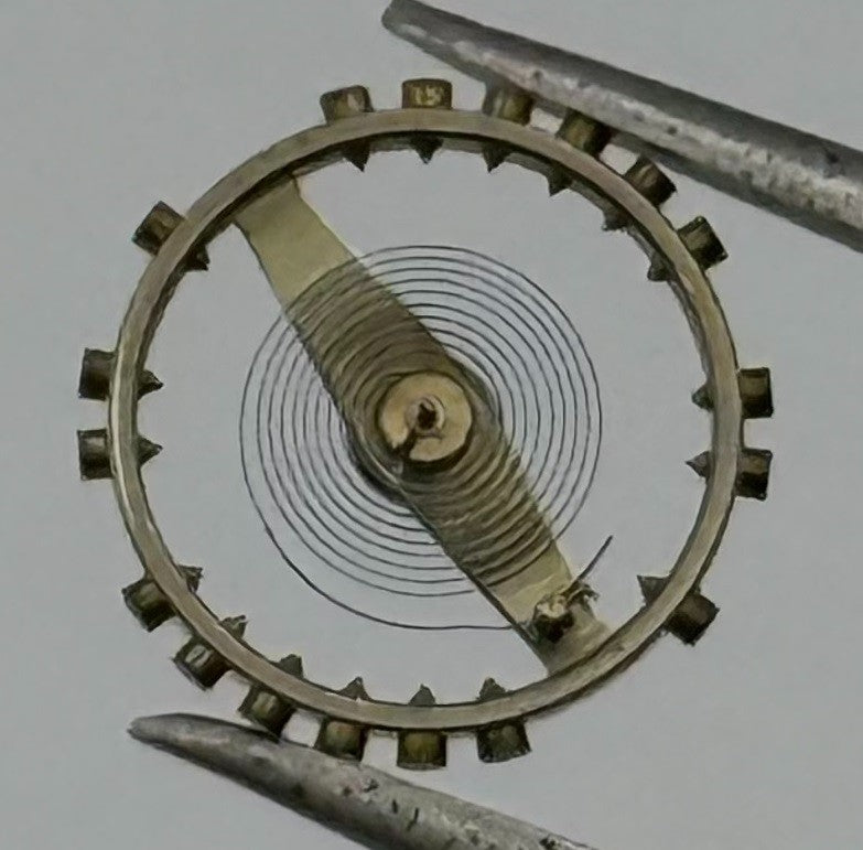 Peseux 220 Balance Wheel Complete And Spring 8¾’’’ 2007 Watch Movement Parts