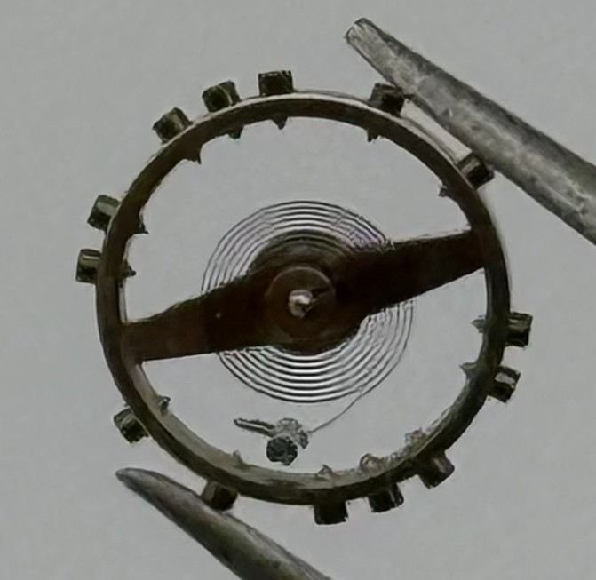 Unitas 530 Balance Wheel Complete And Spring 5¼’’’ 500 Watch Movement Parts NOS