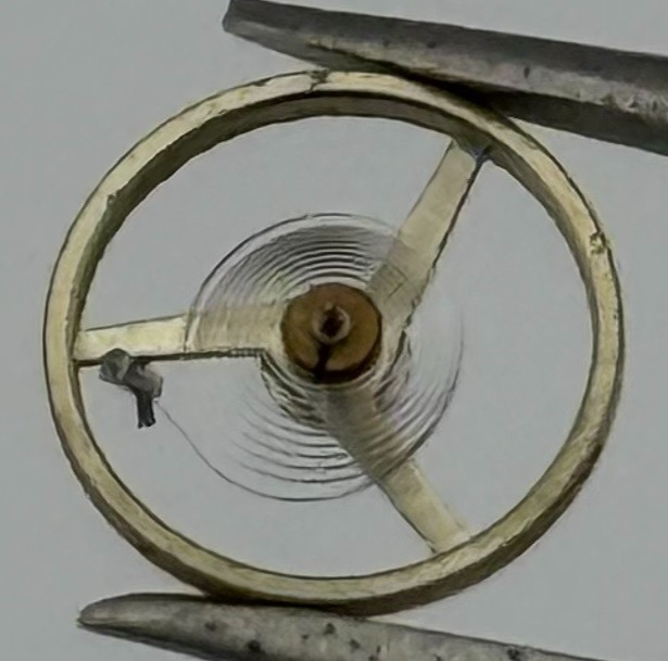 AS 976 1012 Balance Wheel Complete And Spring 5’’’ 1426 M Watch Movement Parts