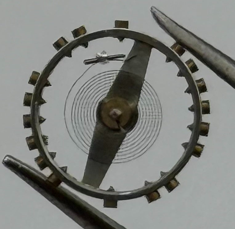 FHF 60 Balance Wheel Complete And Spring 6/8’’ Renata 200 M Watch Movement Parts