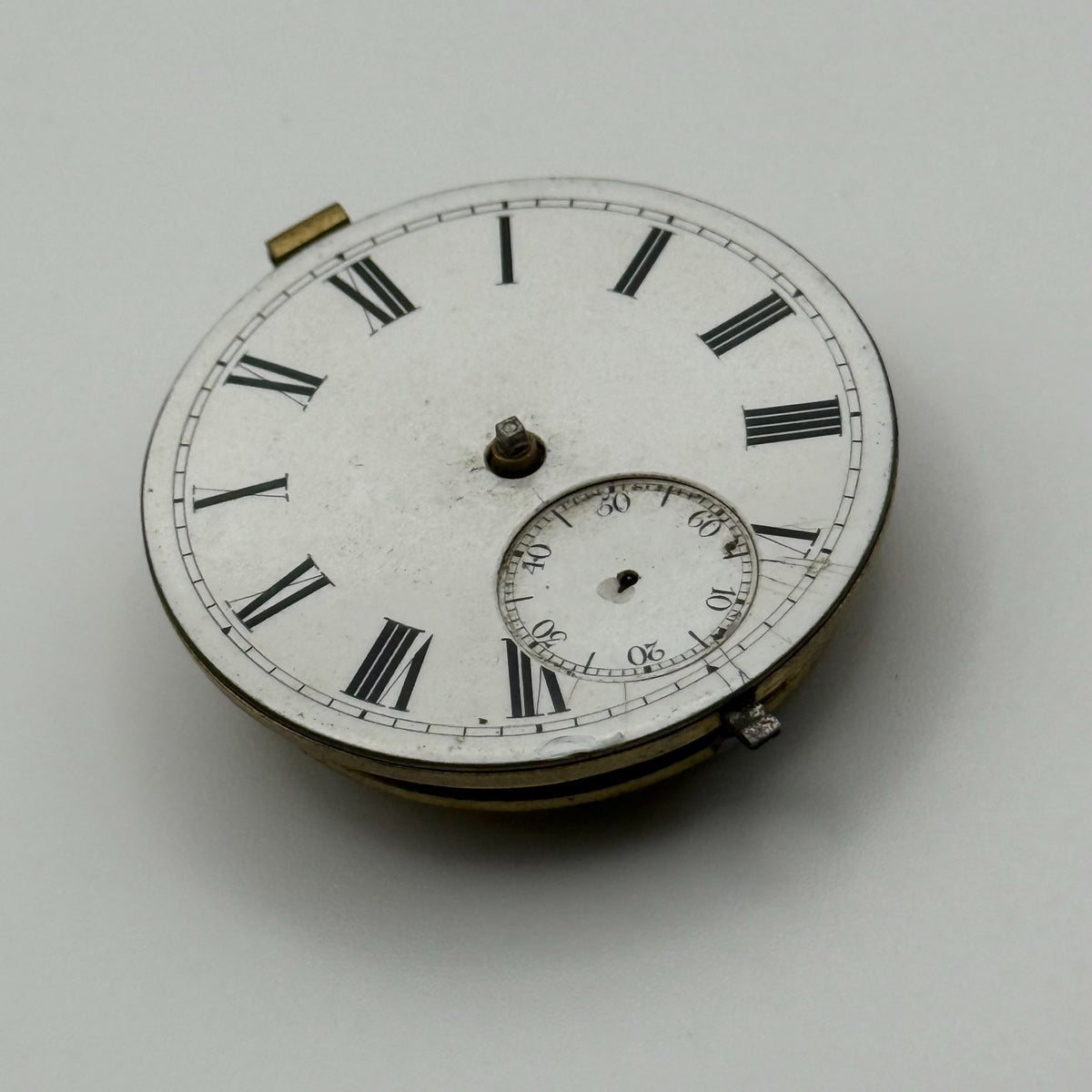 English Lever Pocket Watch Movement - CWMC Antique - For Parts / Repair - 42.9mm