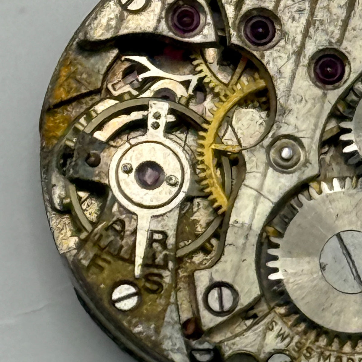 Optima Watch Movement 15 Jewels Swiss Subseconds Manual Wind Parts Repair 19.6mm