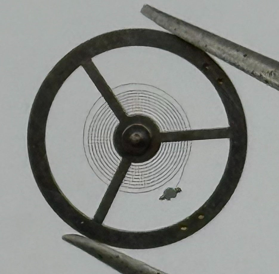 EB 1553 1579 Balance Wheel Complete And Spring 466 Watch Movement Parts NOS
