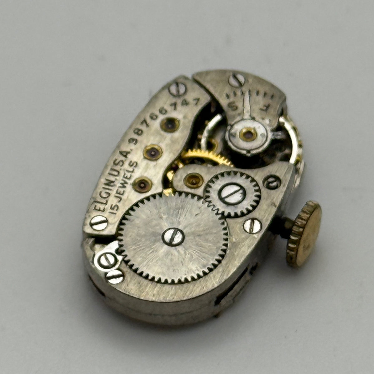 Elgin Grade 541 Model 2 Watch Movement 1940 Vintage American Parts Repair 21/0s 